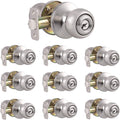 Keyless Privacy Door Handle Lockset, Satin Nickel, 10 Pack B401