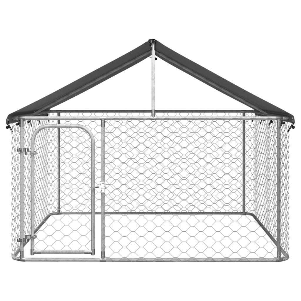 Outdoor Dog Kennel with Roof J5498