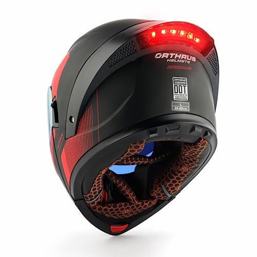 DOT Approved Flip-Up Dual Visor Full Face Motorcycle Helmet P513