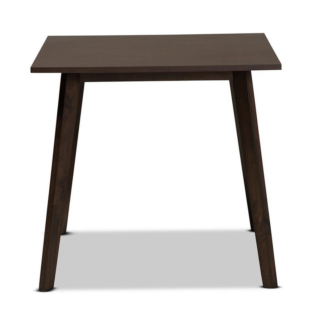 Dark Oak Square Wood Dining Table K40375