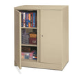 3 Shelf Metal Storage Cabinet in Putty O586
