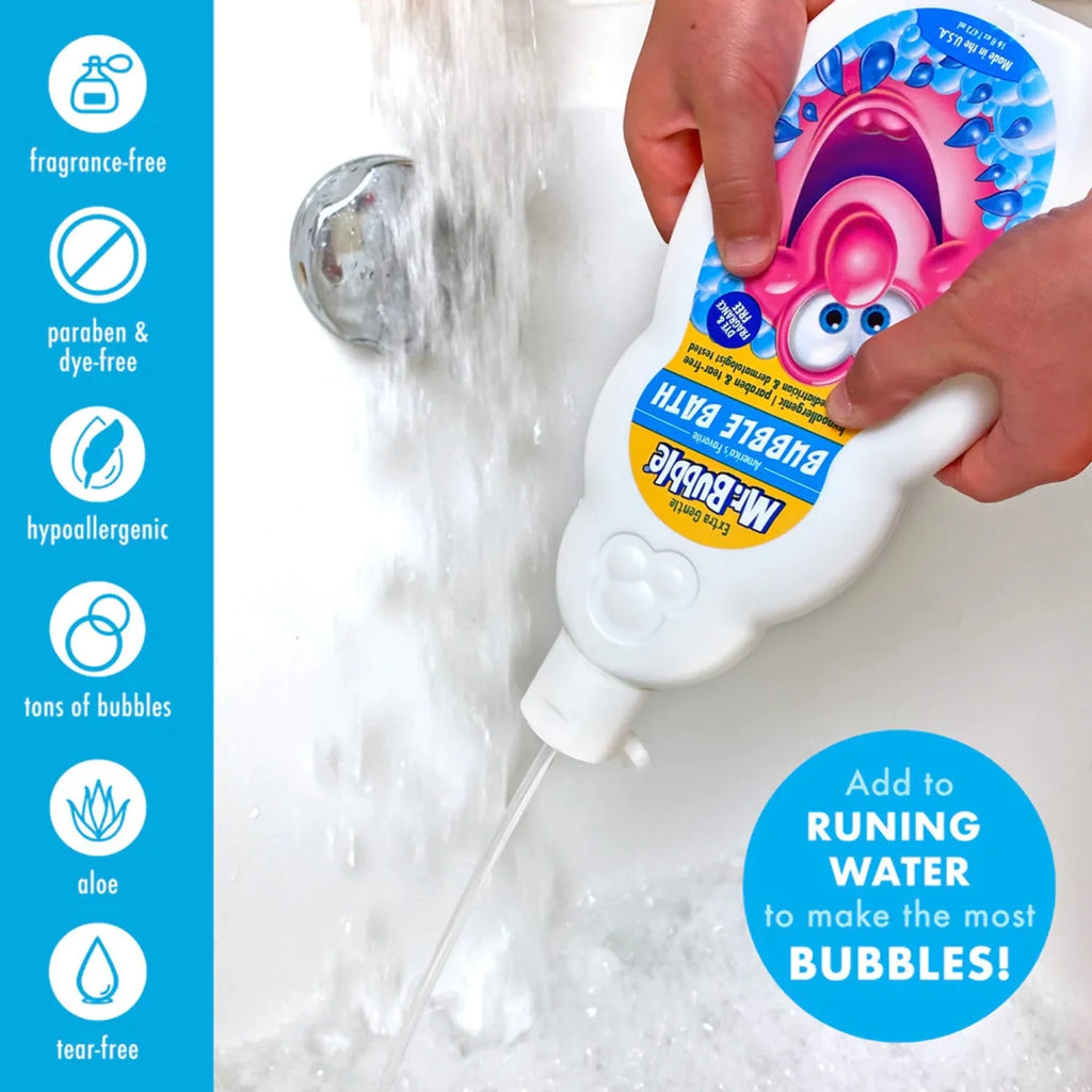 Extra Gentle Bubble Bath, Dye and Fragrance Free, 16 fl oz V374