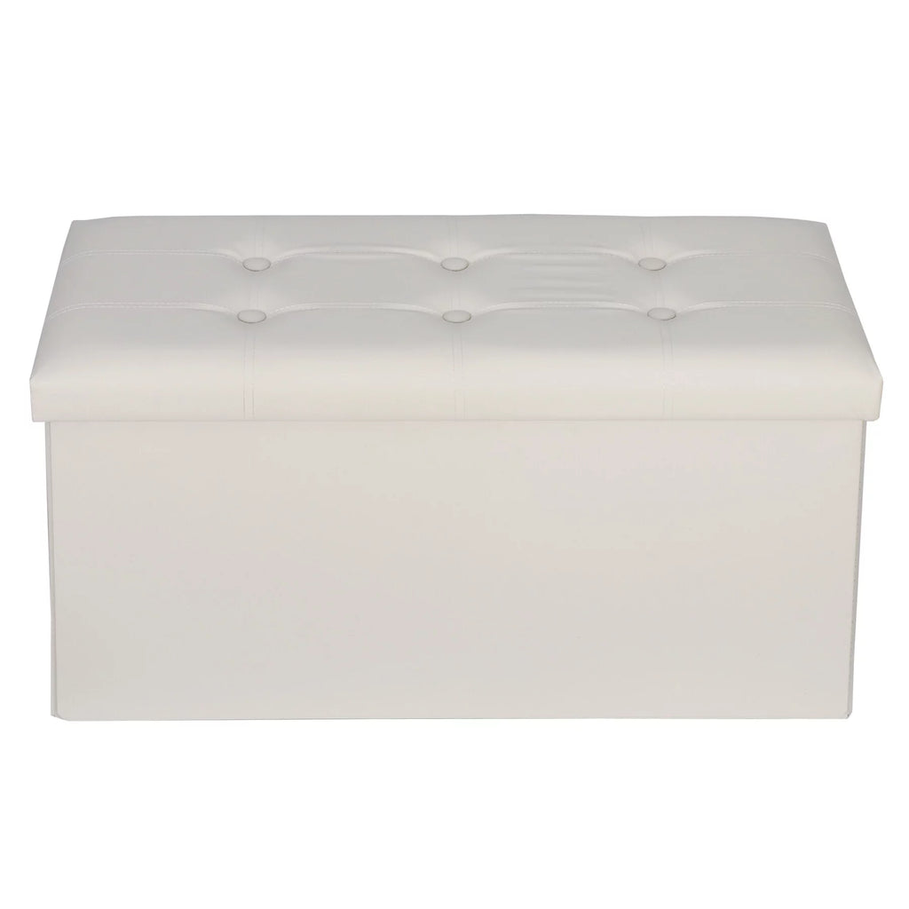 30'' Leather Storage Ottoman Bench Y73205