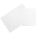 White 9 x 12 Two Pocket Folders 50/Pack V3467