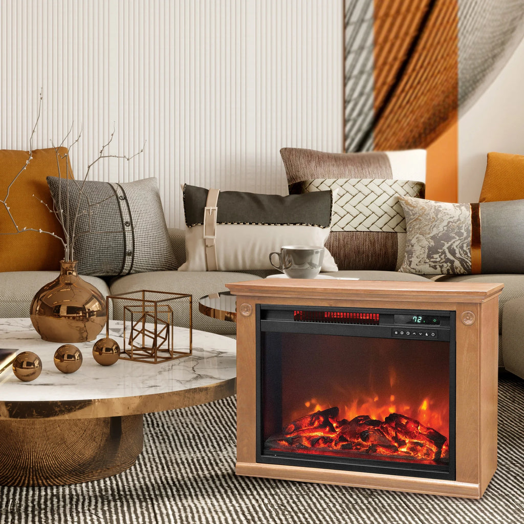 1500W Portable Electric Infrared Quartz Indoor Fireplace R825046