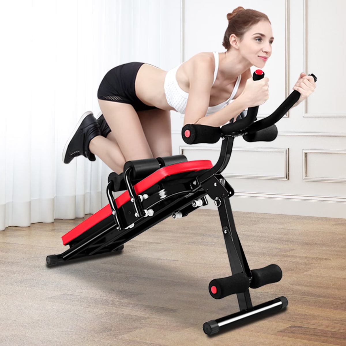 Foldable Ab Trainer Fitness Equipment with LCD Display V37352