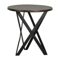 24 Inch Round Acacia Wood Side End Table D79067