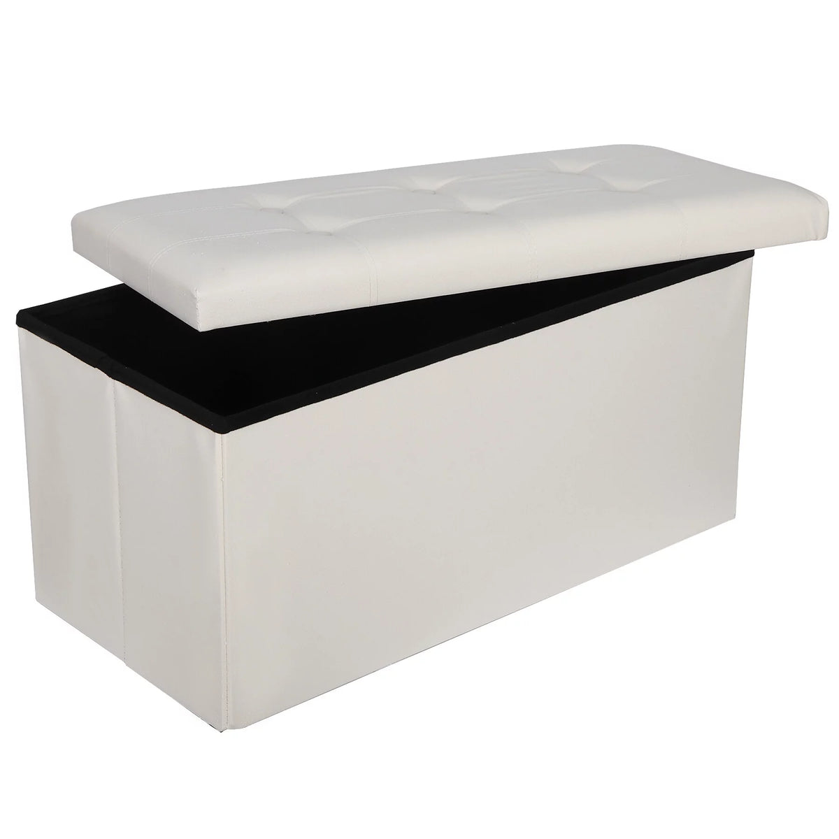 30'' Leather Storage Ottoman Bench Y73205