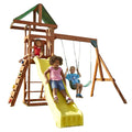 Two Swings, Slide and Rock Wall Playset M28838