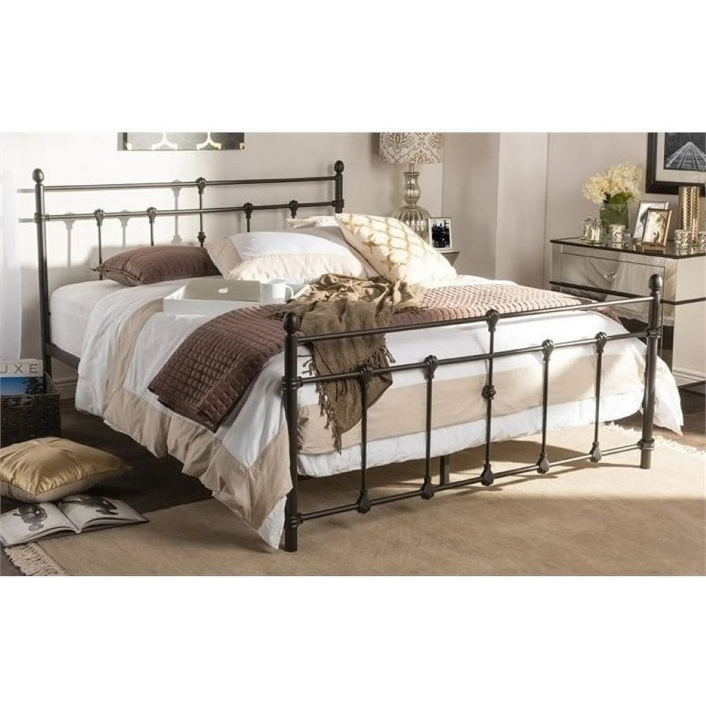 Queen Spindle Bed in Dark Bronze C346510