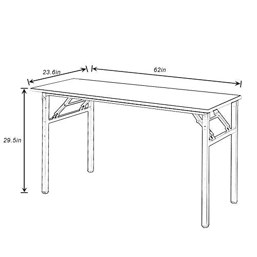 Teak Black Small Folding Desk N7797