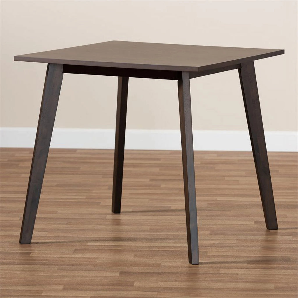 Dark Oak Square Wood Dining Table K40375