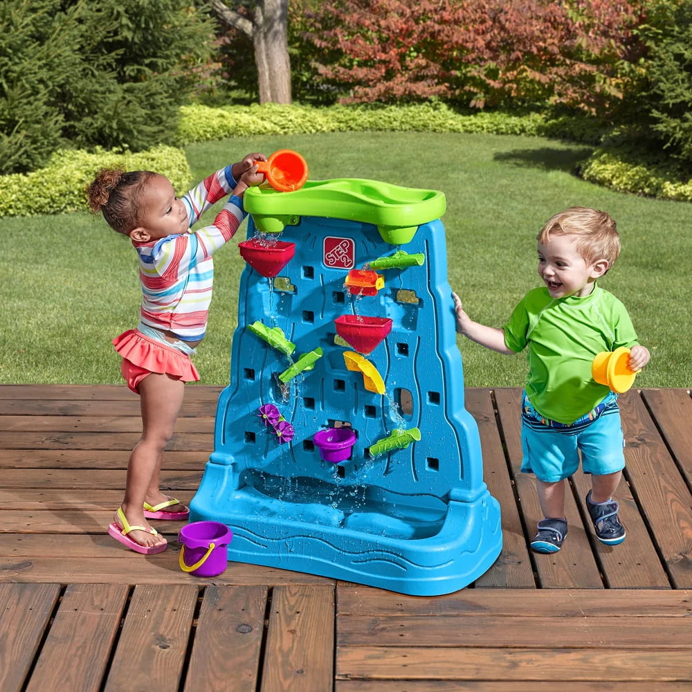 Blue Plastic Water Table with 13-piece Playset R32375