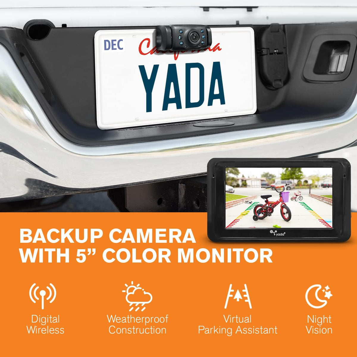 5 Dash Camera Backup System with Rear View Monitor C248