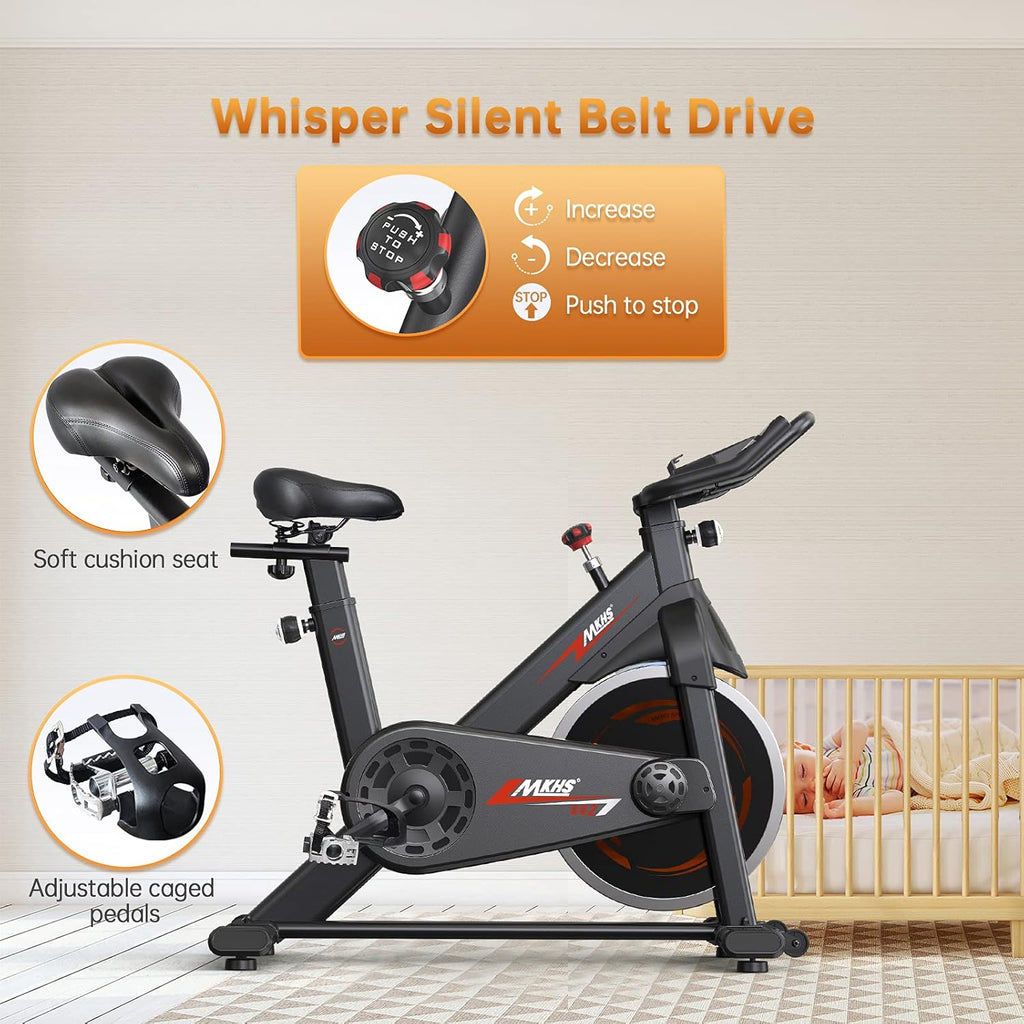 Indoor Cycling Bike with Monitor Screen Magnetic Resistance Z4425