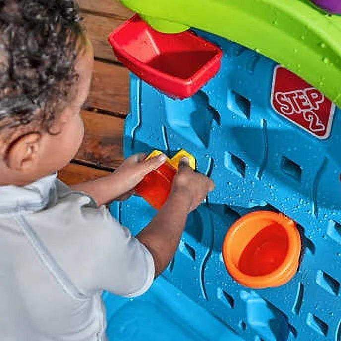 Blue Plastic Water Table with 13-piece Playset R32375
