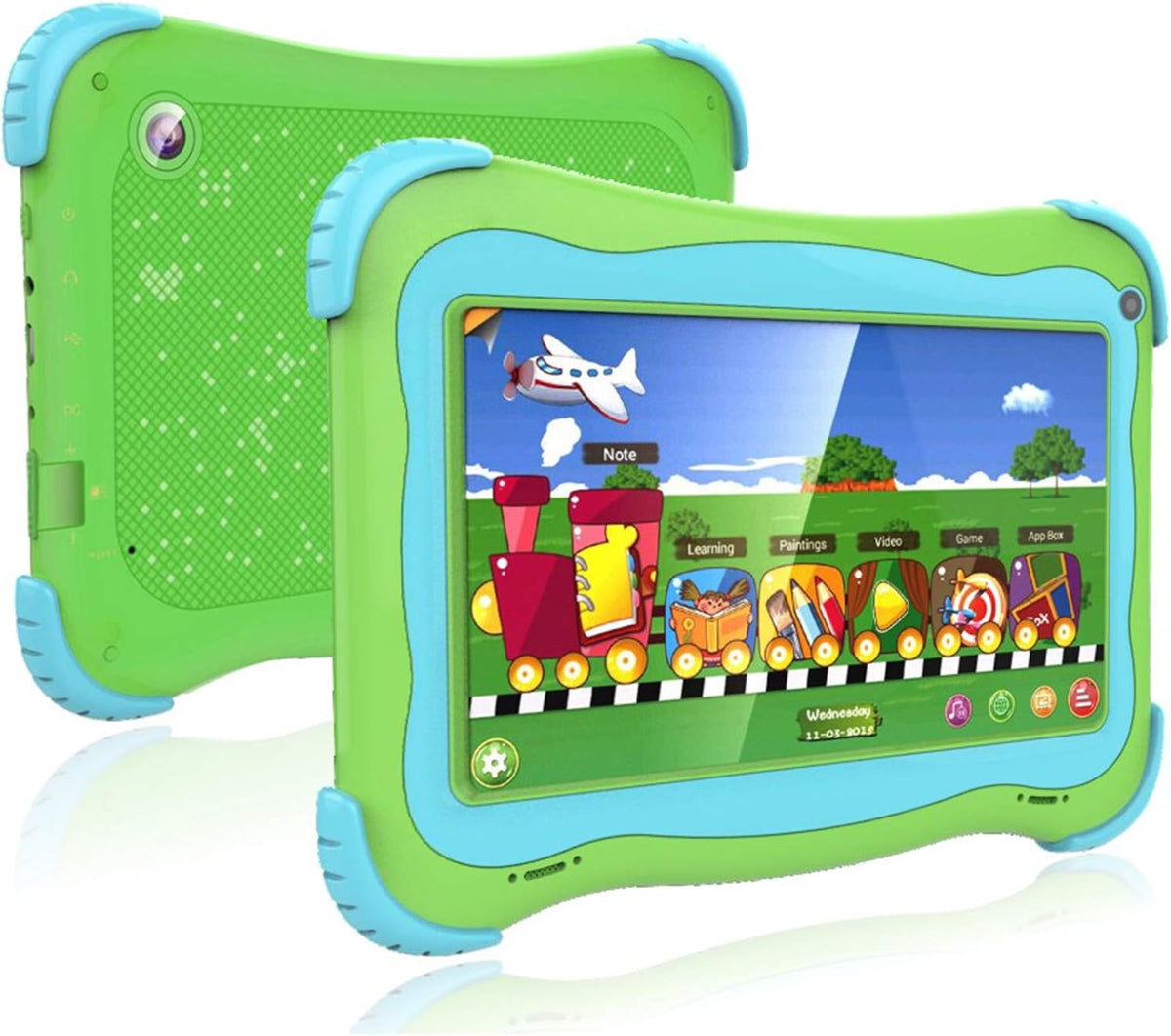 Green 7 Android Kids Tablet 1GB + 32GB Pack of 2 W592