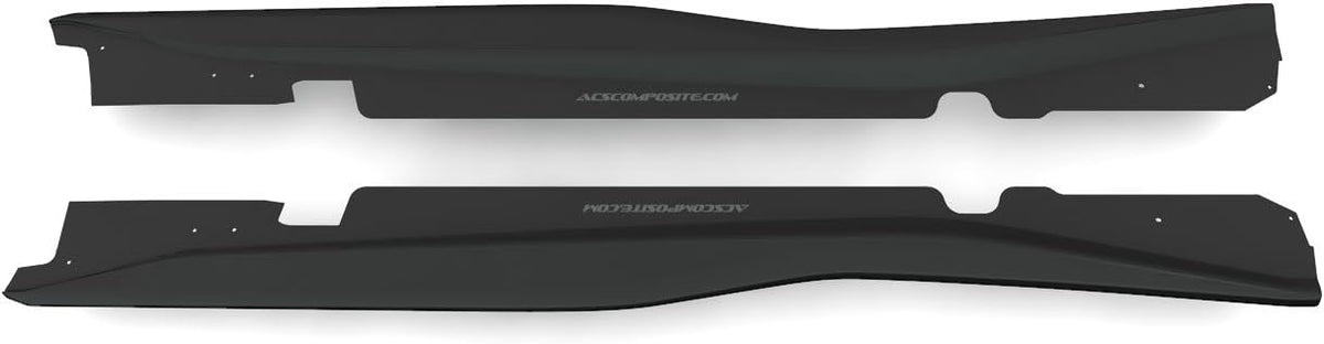 Carbon Flash Metallic Black Side Rocker Extension Panels E186455