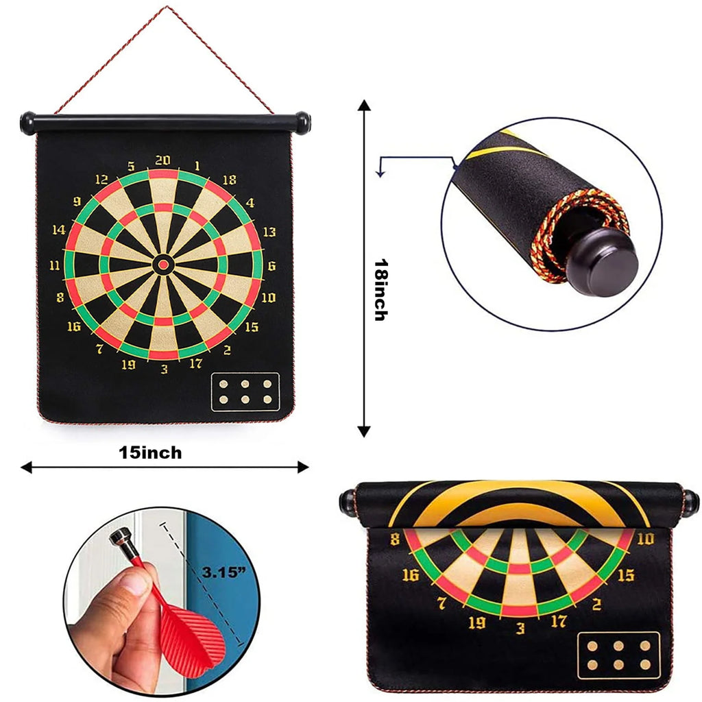 Double-Sided Magnetic Dart Board Game H83637