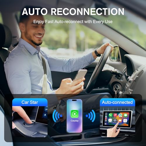 Grey Wireless Carplay Adapter with USB C Receiver O882