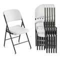 White 6-Pack Heavy Duty Folding Plastic Chairs B3975