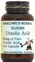 Ursolic Acid Extract 600mg 60 Veggie Capsules W6849