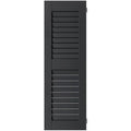 Black Louvered Shutters Pair Z6099