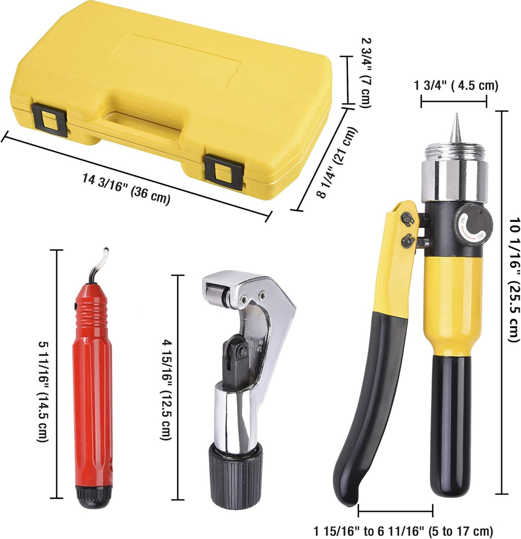 Hydraulic Tube Expander Swaging Tool Kit with Case X44667