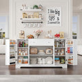 54" Black Wood Buffet Cabinet with Drawer F742855