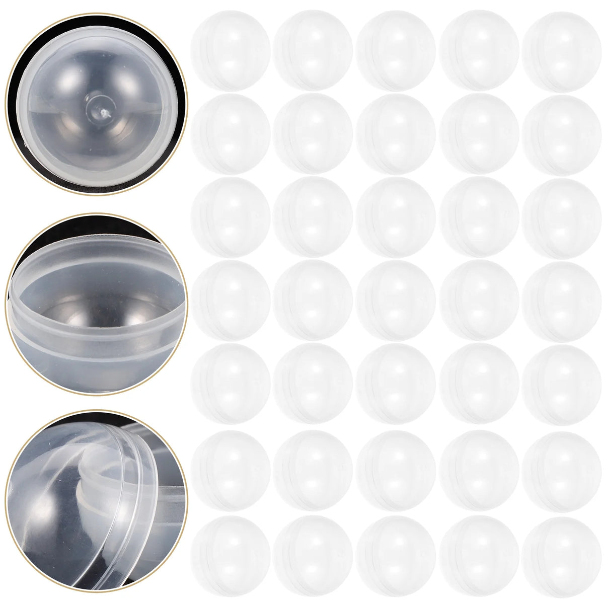 100pcs Clear Plastic Fillable Balls M38281
