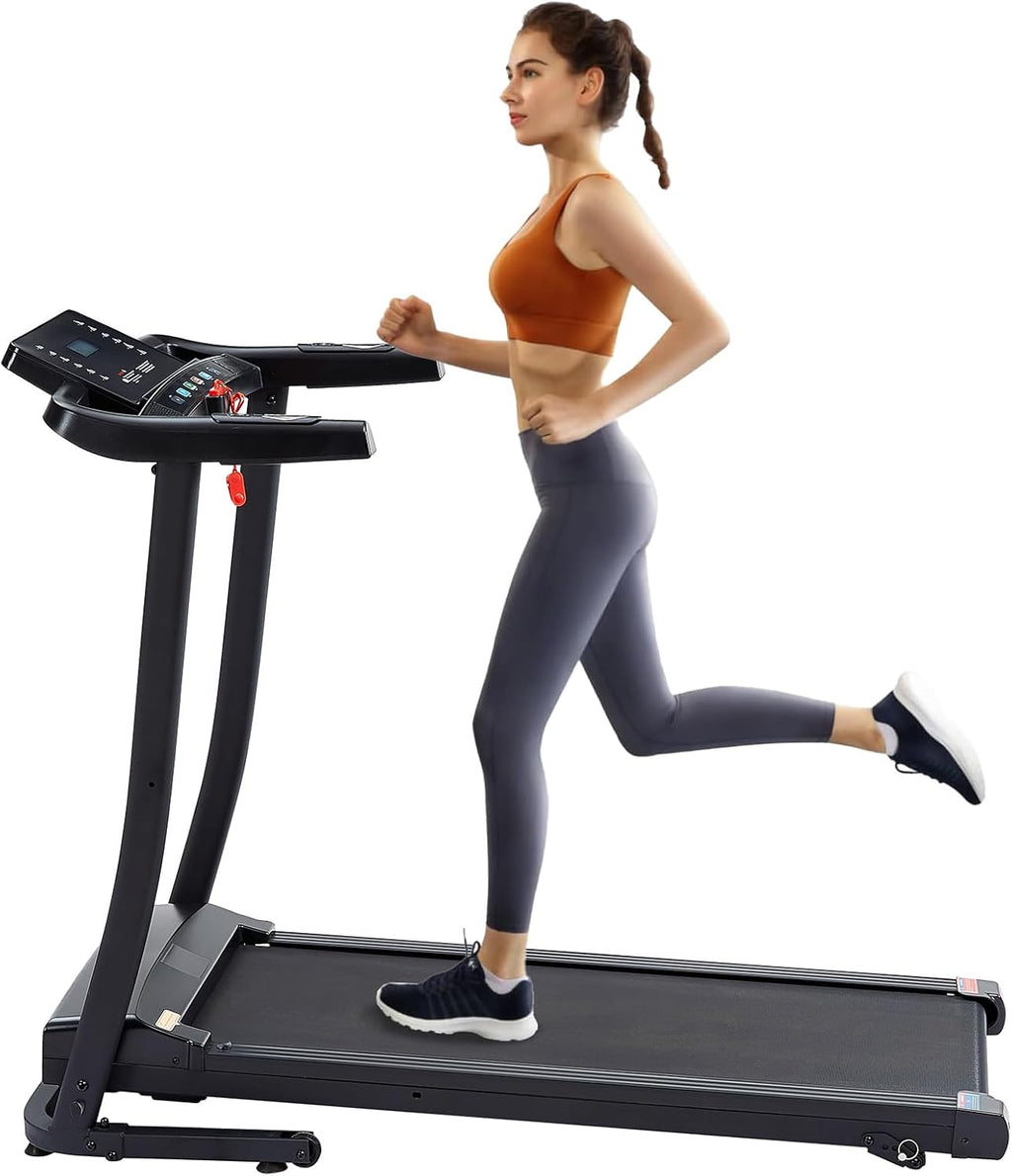 2.5 HP folding treadmill with 3-speed incline adjustment and 12 preset programs G19752