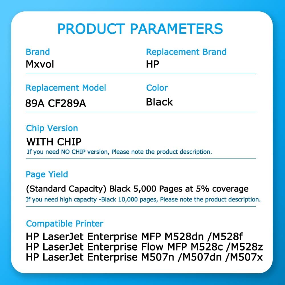 Compatible Toner Cartridge Replacement High Yield Black 5,000 Pages 1-Pack C16377