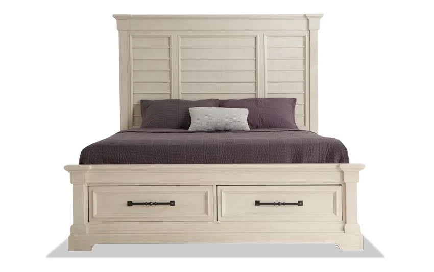 White Queen Storage Bed B231