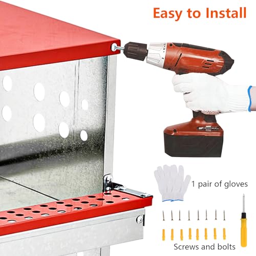 6 Compartment Metal Chicken Nesting Boxes V64992