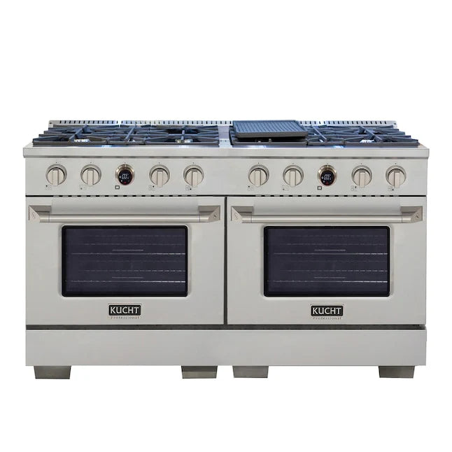 60 8 Burner Natural Gas Dual Fuel Range Stainless Steel J460985