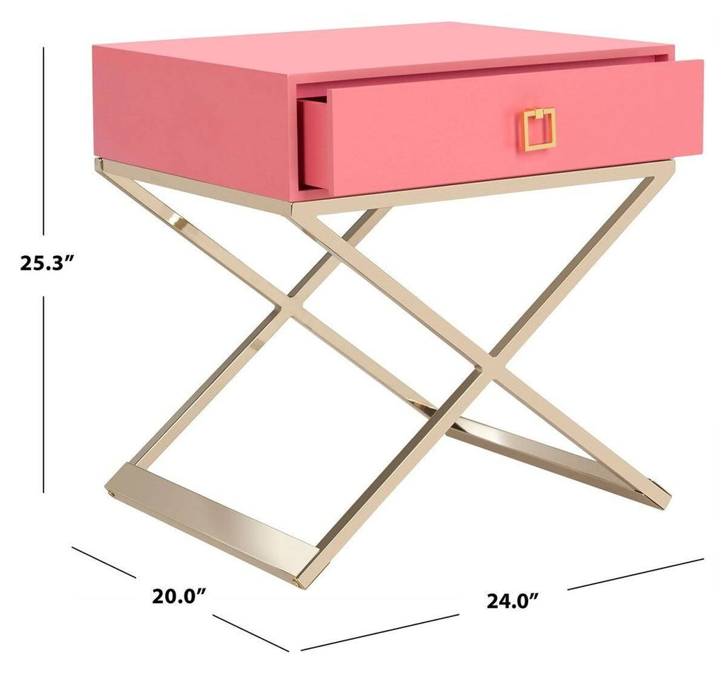 Black Cross Leg End Table U94697