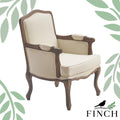 Cream Upholstered Accent Armchair Y47852