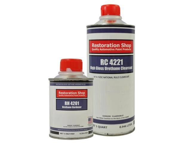 White Quart Urethane Basecoat Clearcoat Car Auto Body Paint Kit G86053