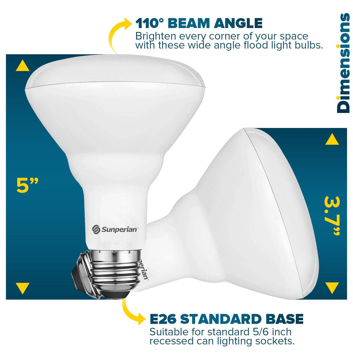 12 Pack BR30 LED Bulb 8.5W 4000K Cool White 800lm Dimmable Flood Light Bulbs N922833