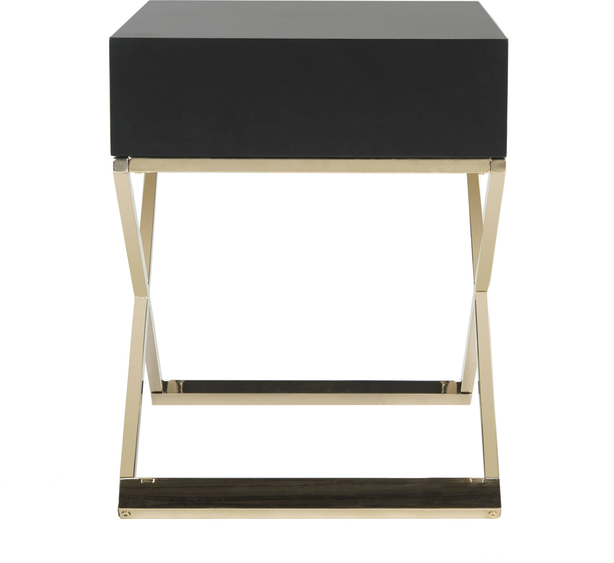 Black Cross Leg End Table U94697
