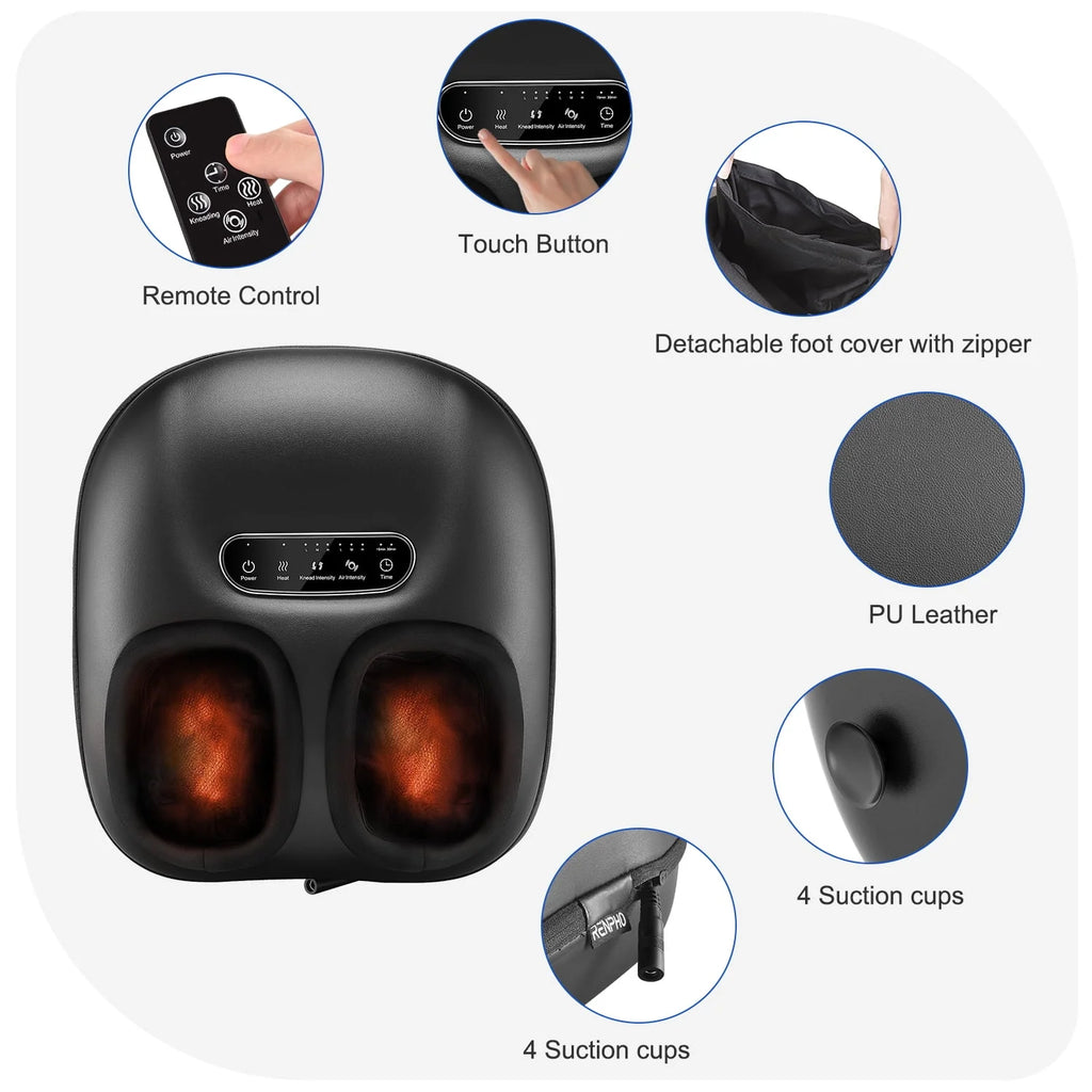 Black Shiatsu Foot Massager with Heat Z59494