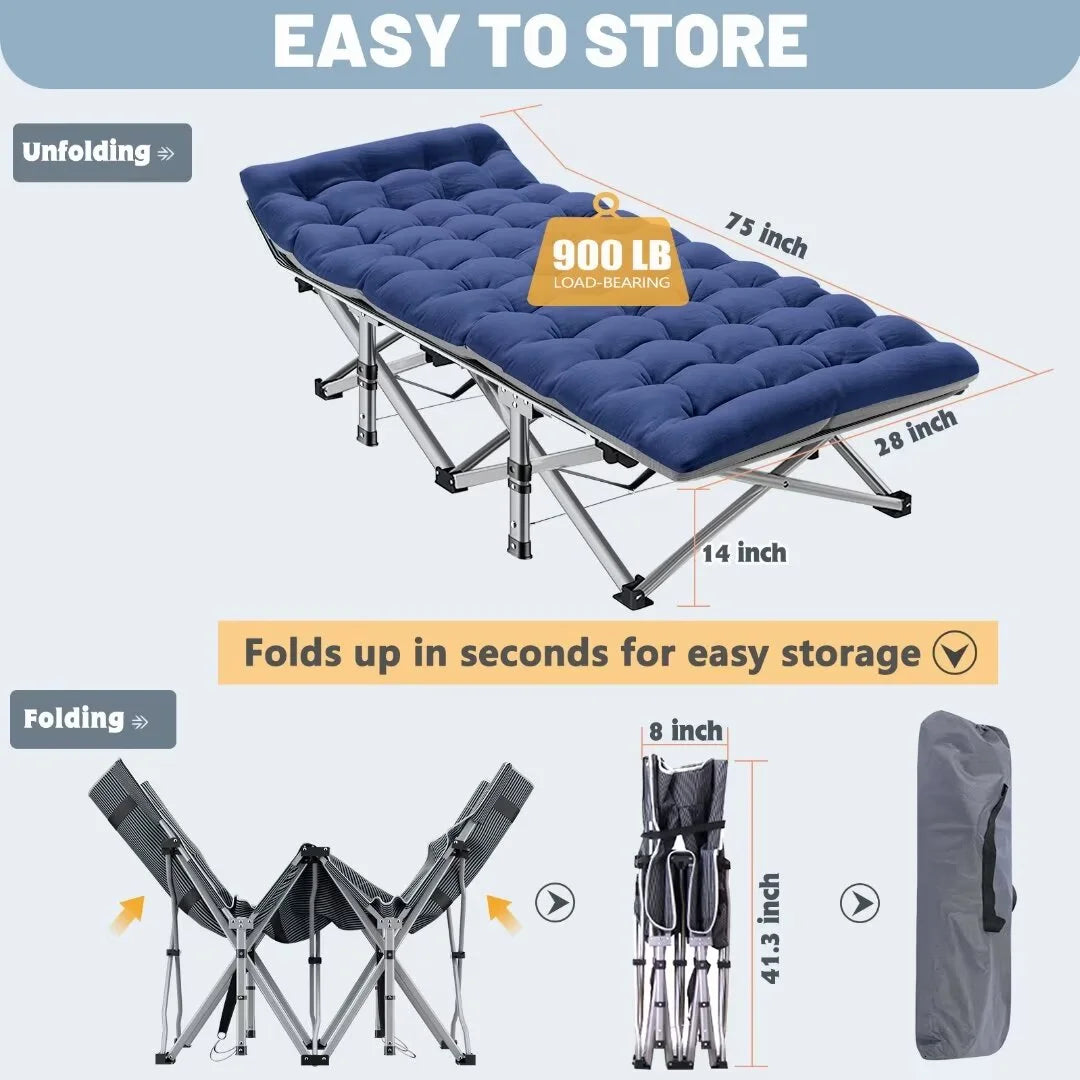 Folding Bed with Mattress and Carry Bag G396118