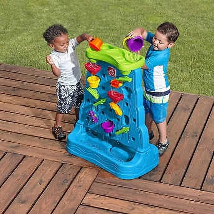 Blue Plastic Water Table with 13-piece Playset R32375