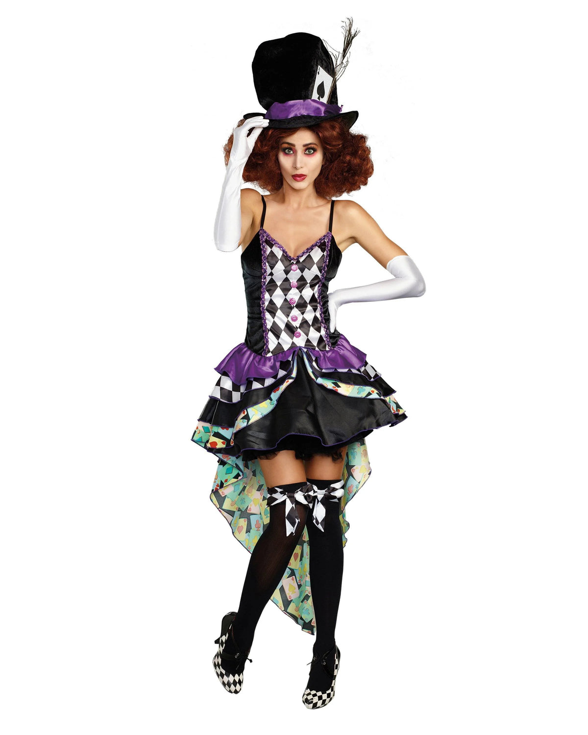 Whimsical Hatter Storybook Costume Dress B8976