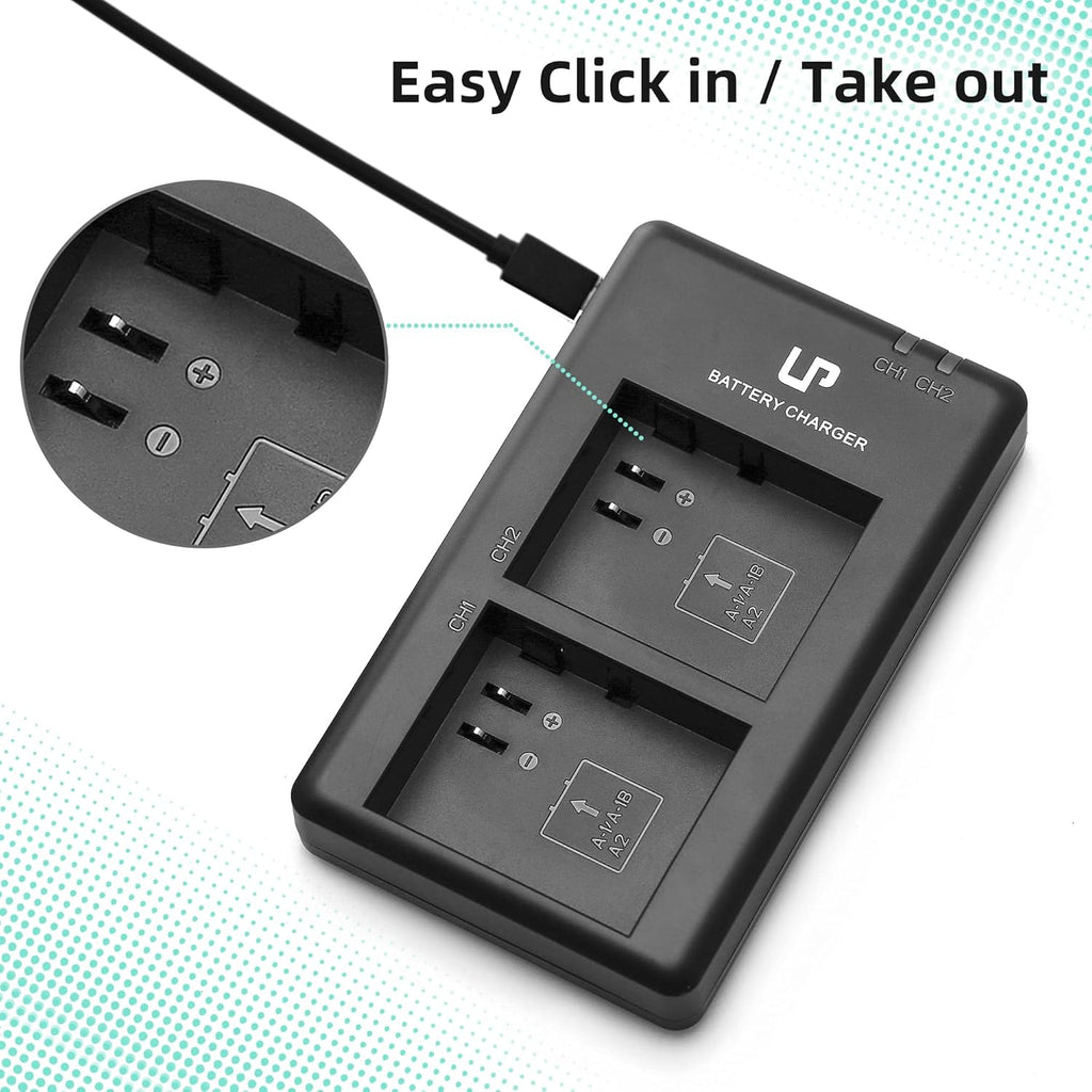 2-Pack 2440mAh Li-ion Rechargeable Batteries T64009