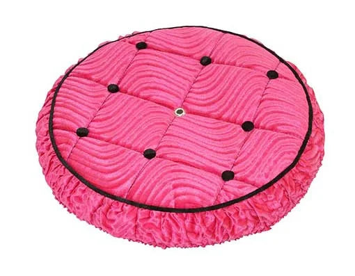 Pink Velour Bicycle Spare Tire Cover C52756