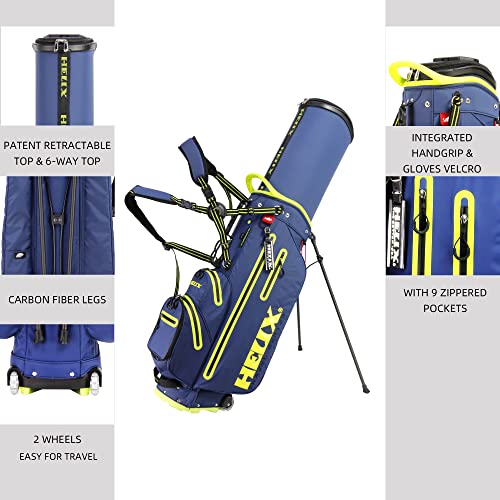 6 Way Dividers Golf Stand Bag with Wheel U923063