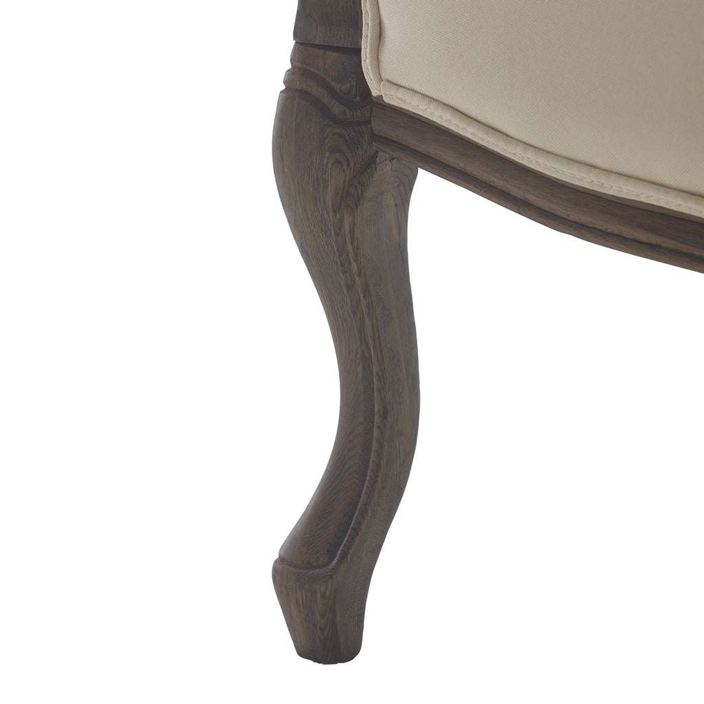 Cream Upholstered Accent Armchair Y47852