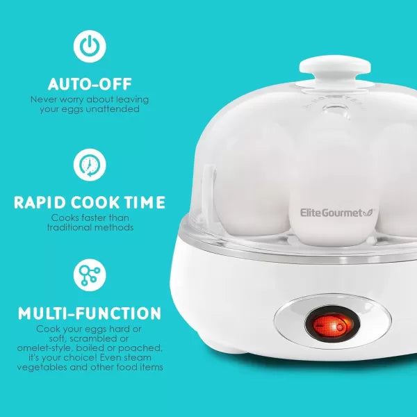 Charcoal Grey 7 Egg Capacity Electric Egg Cooker B774752