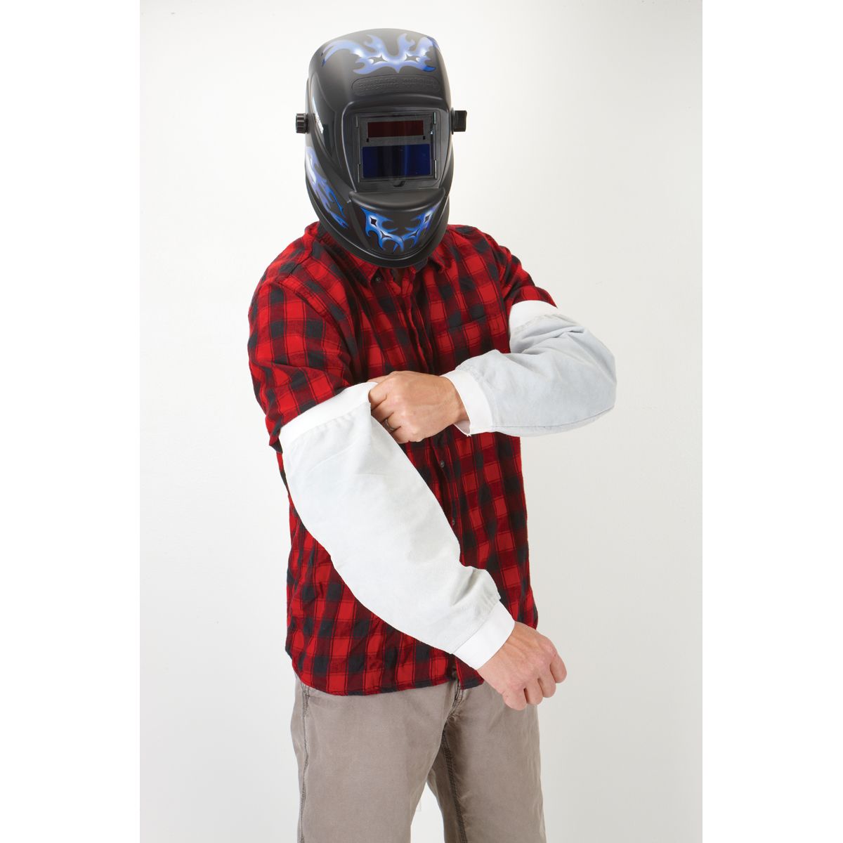 Split Leather Sleeves T567786